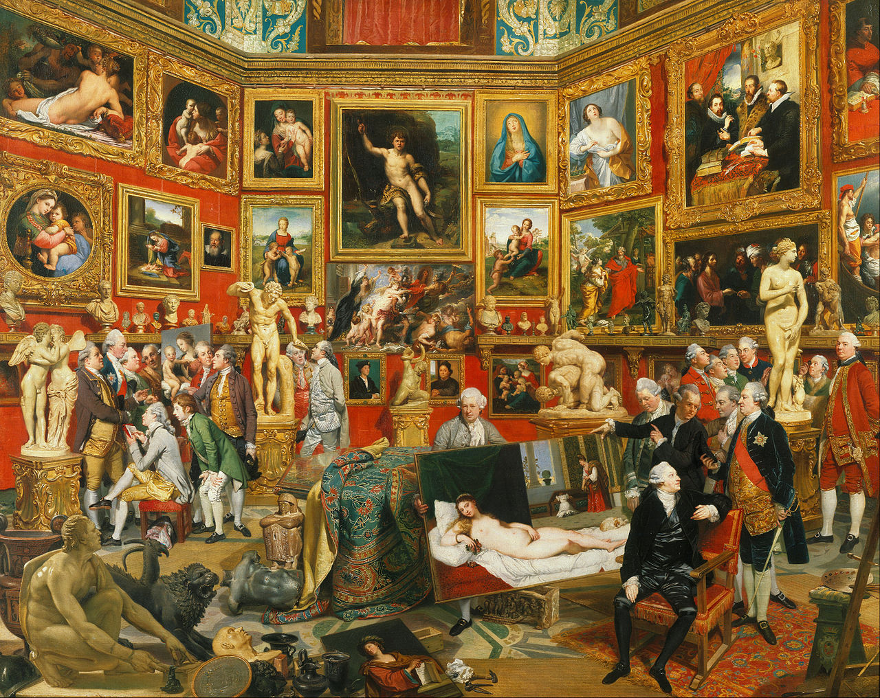 Johann Joseph Zoffany | Die Tribuna in den Uffizien | 1772-1778 | © Royal Collection, Windsor Castle Johann Joseph Zoffany | Die Tribuna in den Uffizien | 1772-1778 | © Royal Collection, Windsor Castle